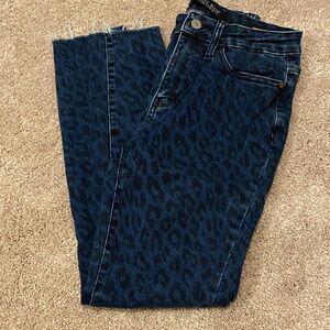Judy Blue Blue Leopard Print Skinny Jeans